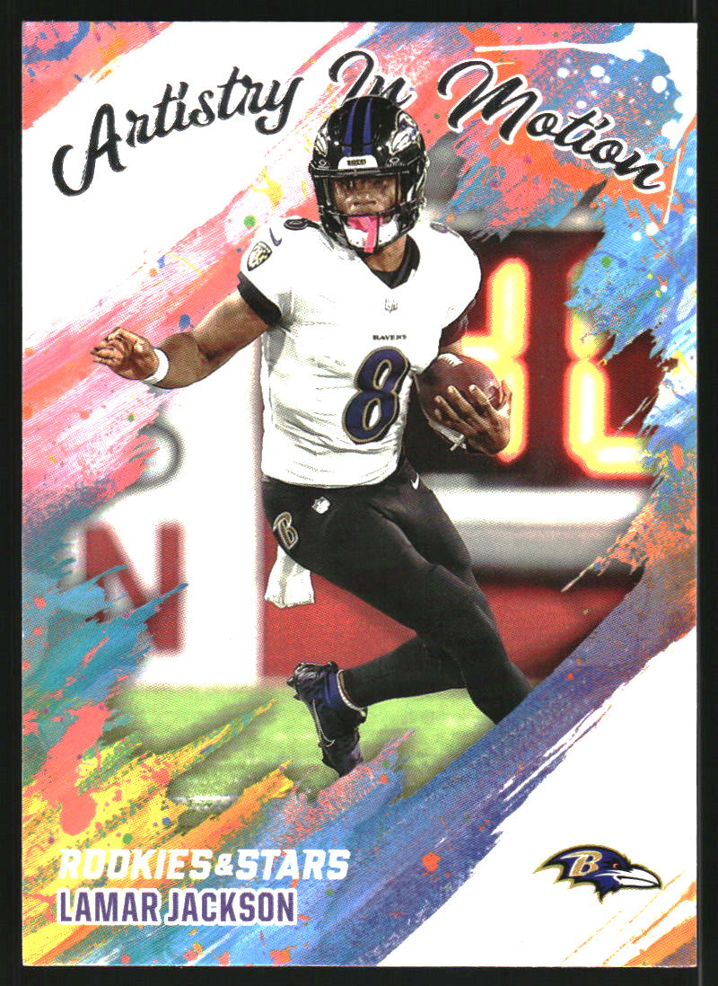 2025 Rookies and Stars Artistry in Motion #2 Lamar Jackson