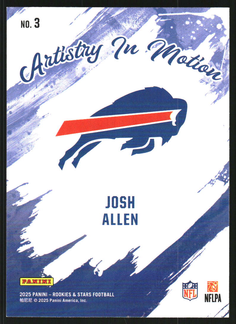 2025 Rookies and Stars Artistry in Motion #3 Josh Allen