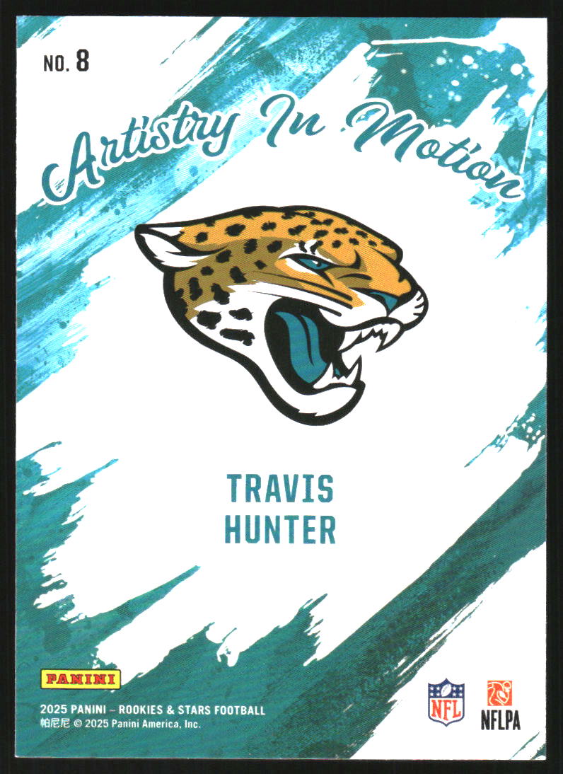 2025 Rookies and Stars Artistry in Motion #8 Travis Hunter