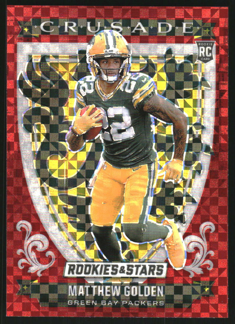 2025 Rookies and Stars Crusade Red Plaid #16 Matthew Golden