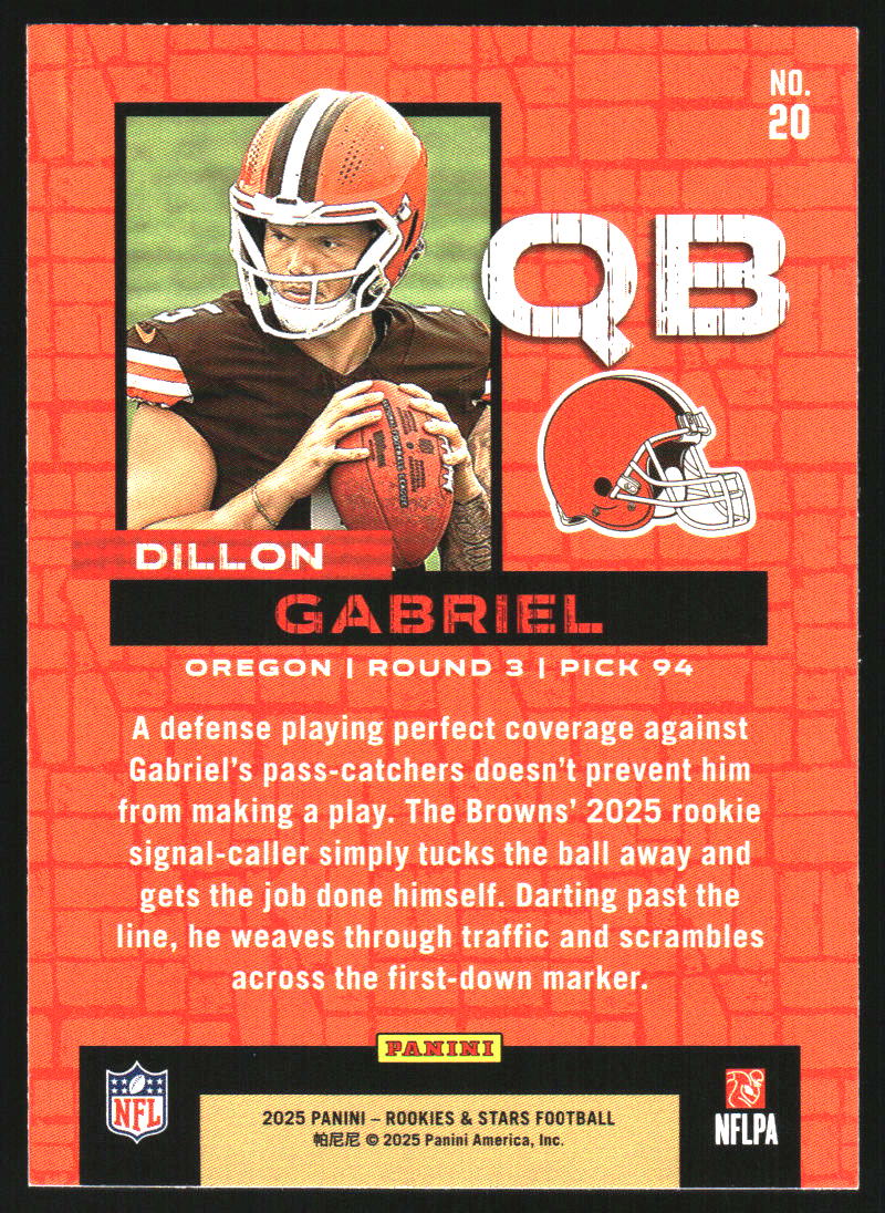 2025 Rookies and Stars Draft Class #20 Dillon Gabriel