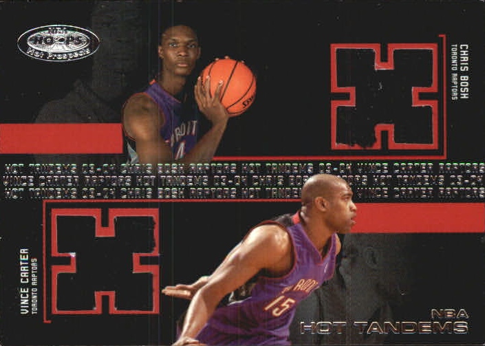 2003-04 Hoops Hot Prospects Hot Tandems #17 Chris Bosh/Vince Carter