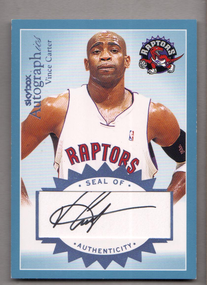 2003-04 SkyBox Autographics Autographs #VC Vince Carter/600 - 561 