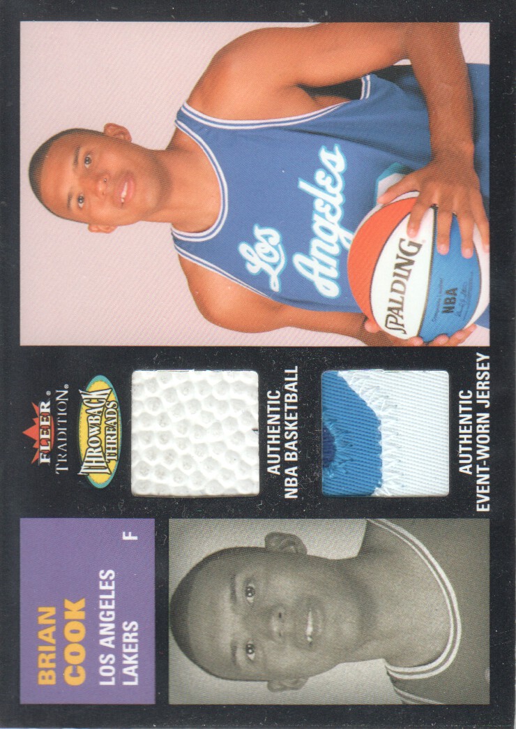2003-04 Fleer Tradition Throwback Threads Combo #BC Brian Cook