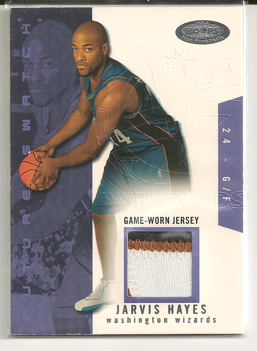 2003-04 Hoops Hot Prospects #89 Jarvis Hayes JSY RC