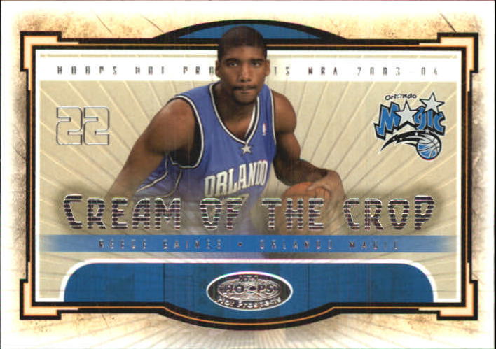 2003-04 Hoops Hot Prospects Cream of the Crop #12 Reece Gaines