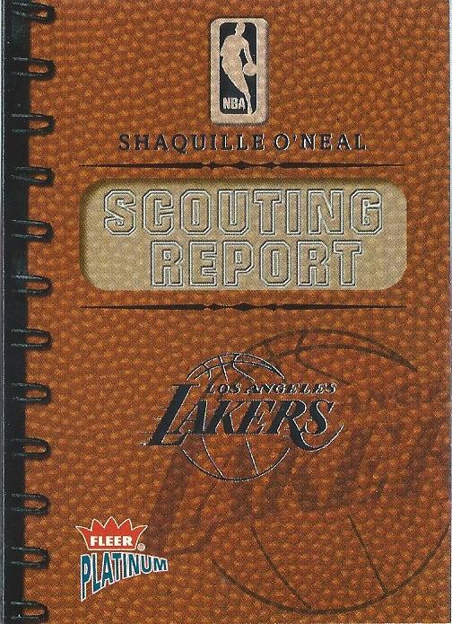 2003-04 Fleer Platinum NBA Scouting Report #1 Shaquille O'Neal