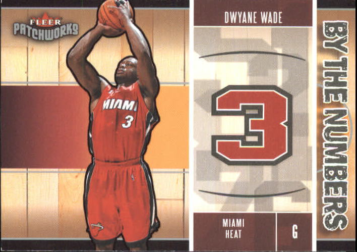 2003-04 Fleer Patchworks By The Numbers #5 Dwyane Wade