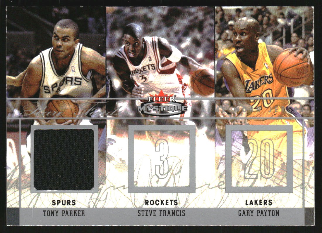2003-04 Fleer Mystique Rare Finds Jerseys #RFTP Tony Parker