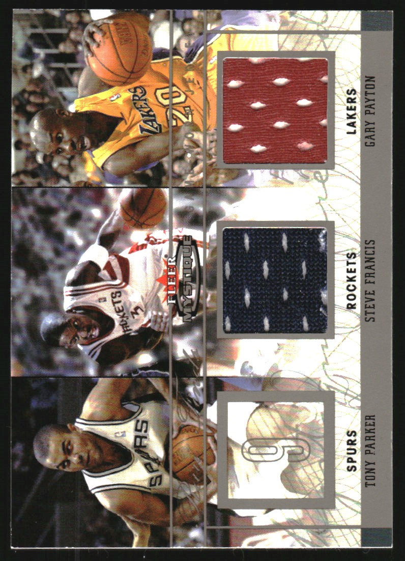2003-04 Fleer Mystique Rare Finds Jerseys Dual #SFGP Steve Francis/Gary Payton