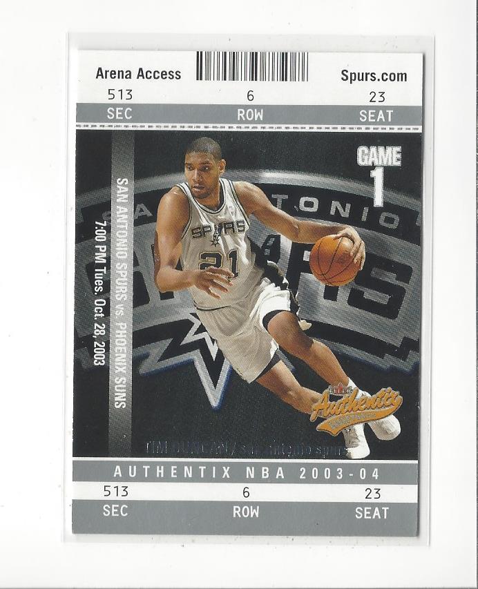 Tim Duncan cards (1998-2016) Spurs - You Choose - Bild 136 von 294
