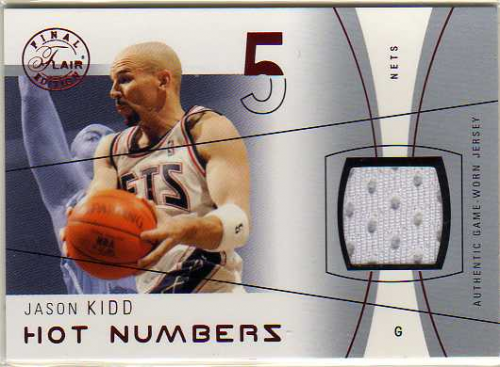 2003-04 Flair Final Edition Hot Numbers Jerseys 175 #JK Jason Kidd