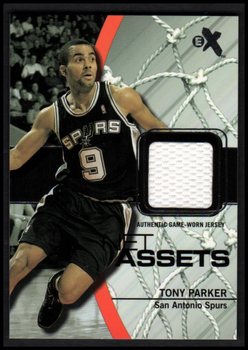 2003-04 E-X Net Assets Game-Used #14 Tony Parker
