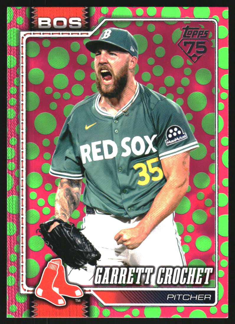 2026 Topps Easter Pink Green Dots #53 Garrett Crochet