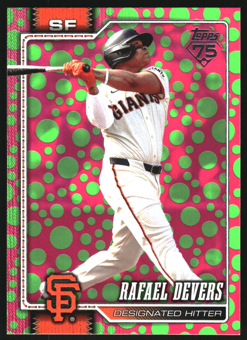 2026 Topps Easter Pink Green Dots #219 Rafael Devers