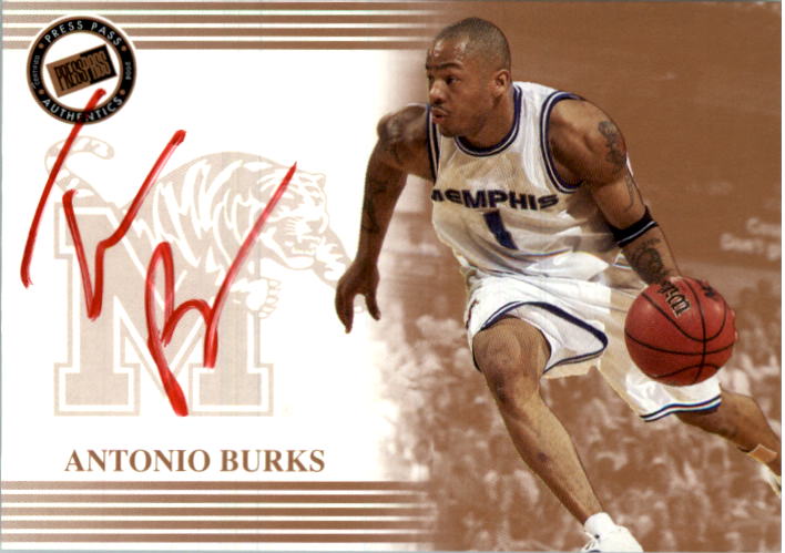 2004 Press Pass Autographs #6B Antonio Burks Red