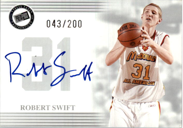 2004 Press Pass Autographs Silver #33 Robert Swift