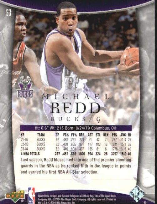 2004-05 Upper Deck Trilogy #53 Michael Redd