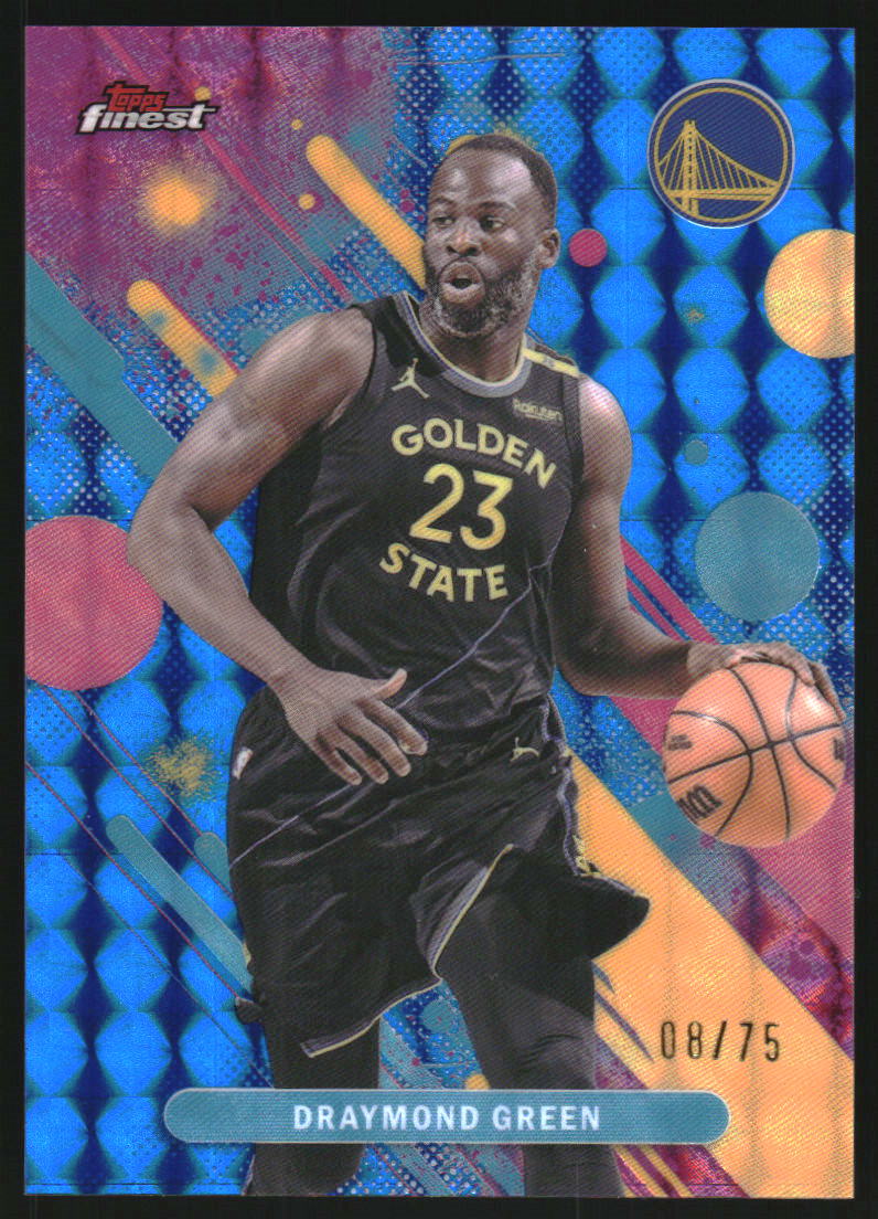 2025-26 Finest Blue Geometric Refractors #76 Draymond Green C /75
