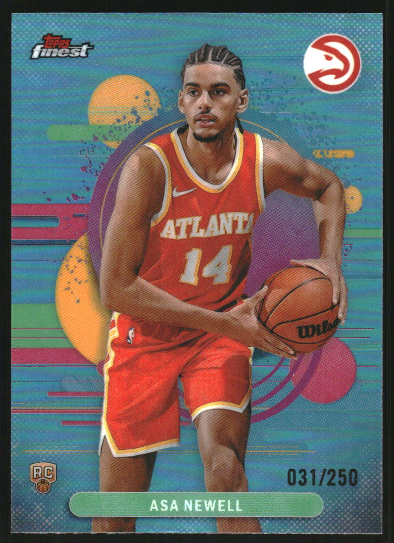 2025-26 Finest Sky Blue Refractors #112 Asa Newell U /250