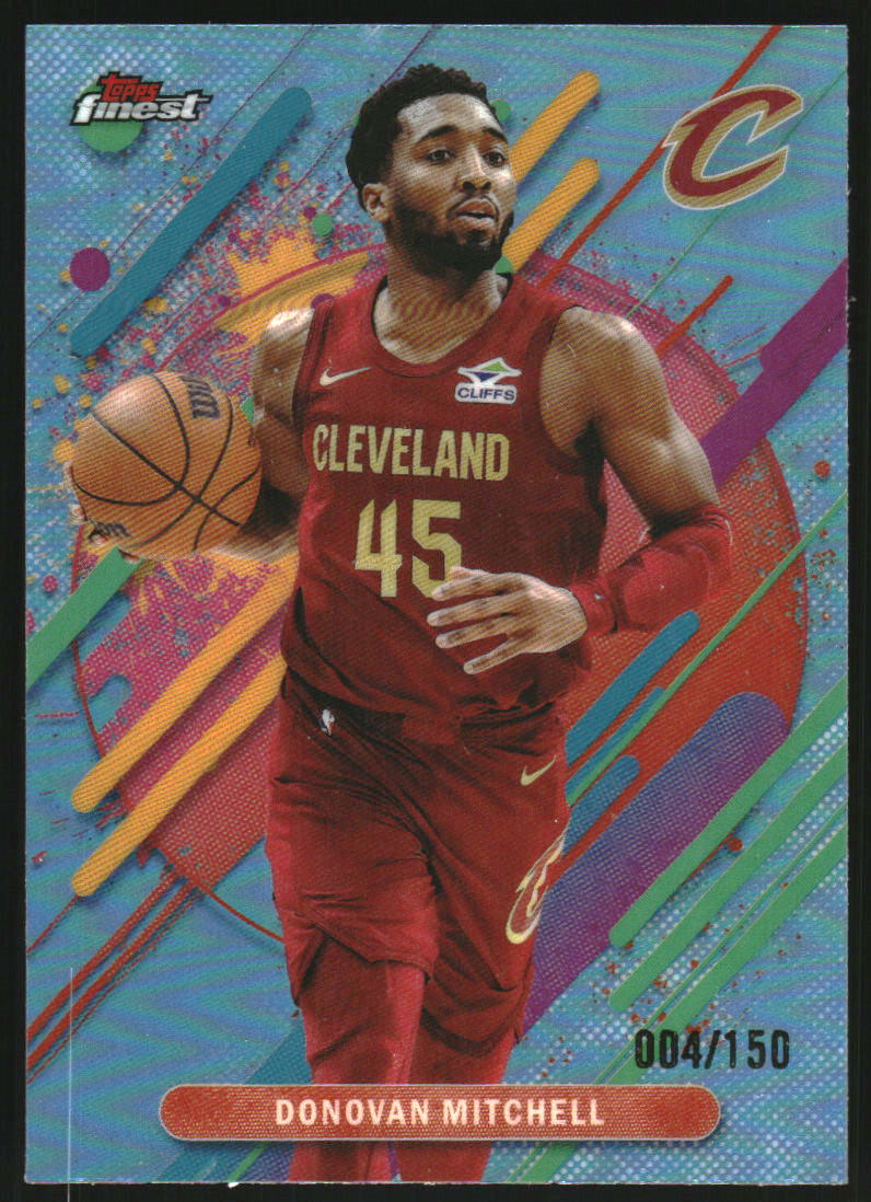 2025-26 Finest Sky Blue Refractors #253 Donovan Mitchell R /150