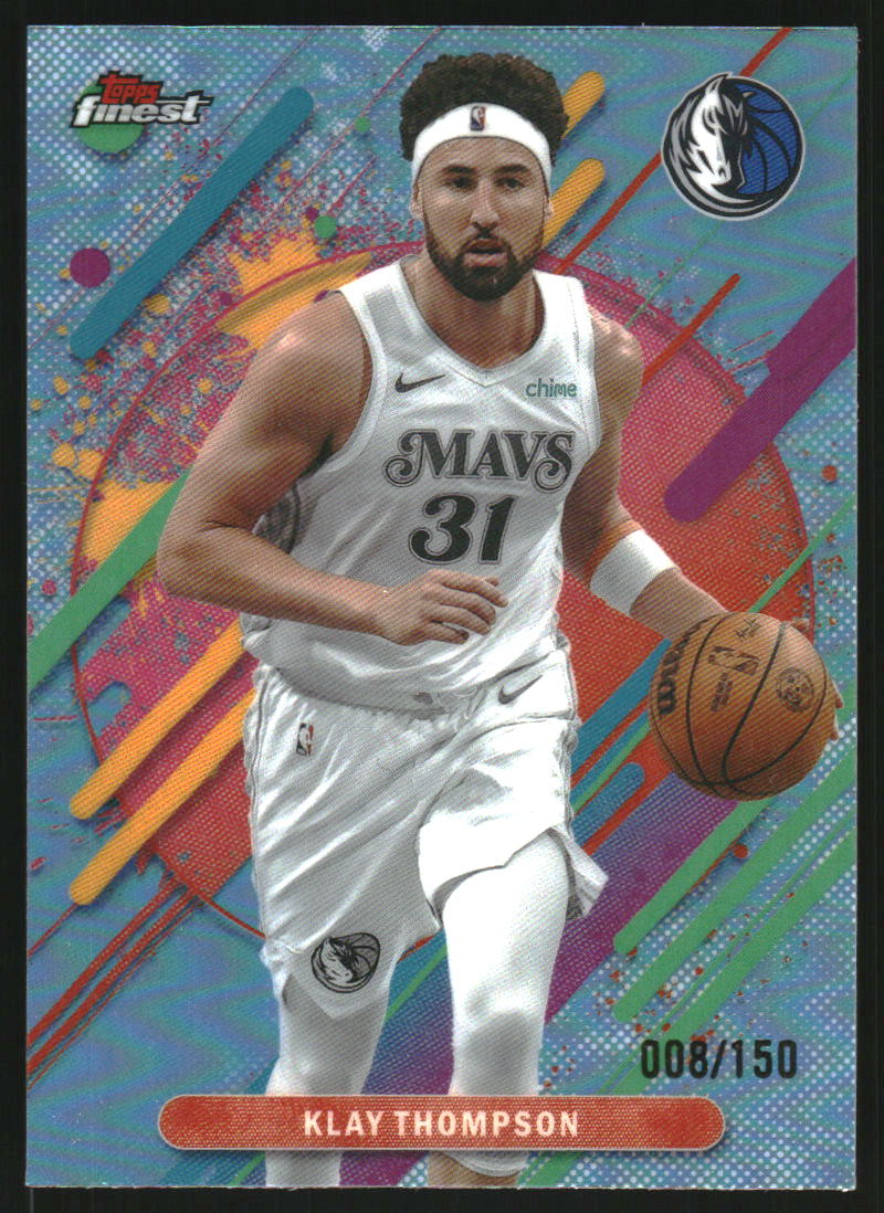 2025-26 Finest Sky Blue Refractors #289 Klay Thompson R /150