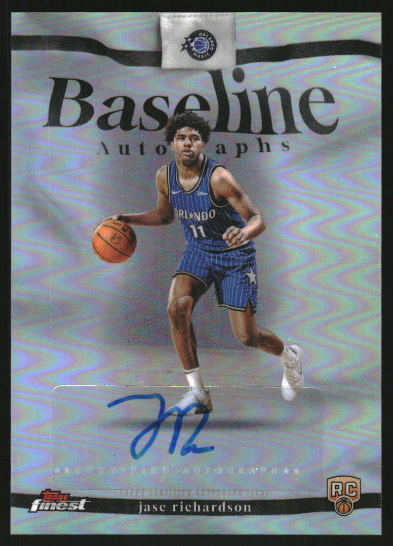 2025-26 Finest Baseline Autographs Refractors #BAJR Jase Richardson Auto