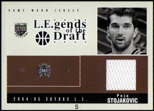 2004-05 SkyBox LE Legends of the Draft Jerseys Year #PJ Peja Stojakovic/96