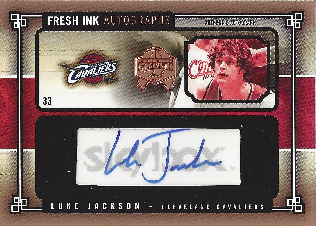 2004-05 SkyBox Fresh Ink Autographs #LJ Luke Jackson