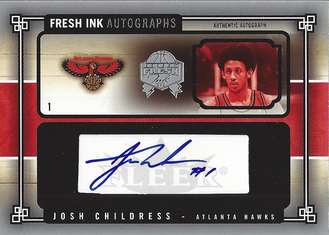 2004-05 SkyBox Fresh Ink Autographs 99 #JC Josh Childress