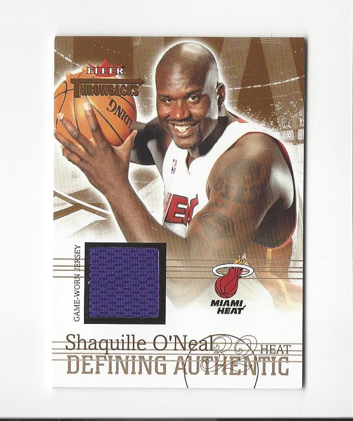 2004-05 Fleer Throwbacks Defining Authentic Jerseys #SO Shaquille O'Neal