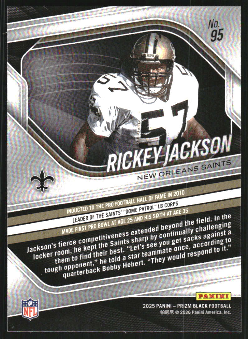 2025 Panini Prizm Black #95 Rickey Jackson