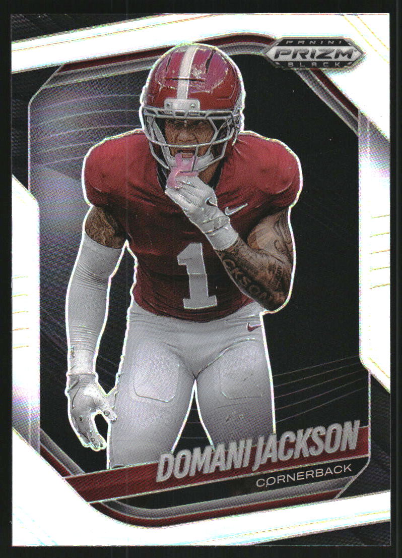 2025 Panini Prizm Black Prizms Silver #151 Domani Jackson
