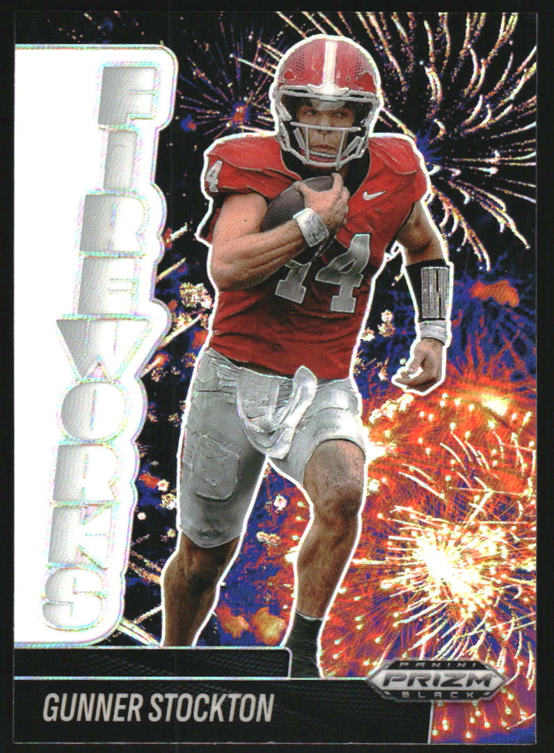 2025 Panini Prizm Black Fireworks Prizms Silver #5 Gunner Stockton