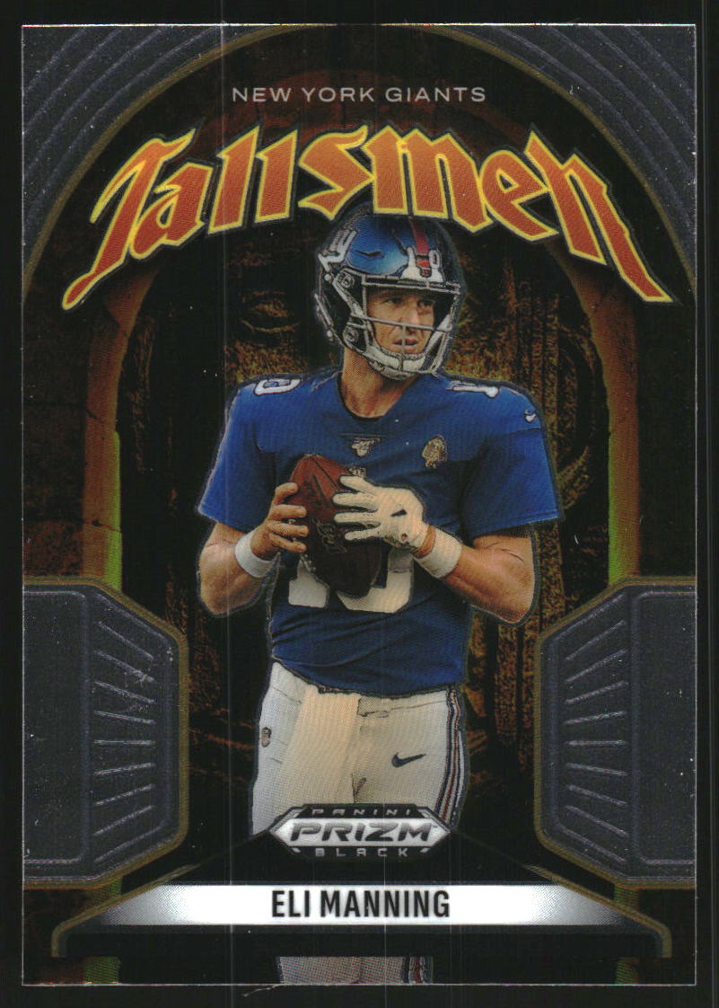 2025 Panini Prizm Black Talismen #3 Eli Manning