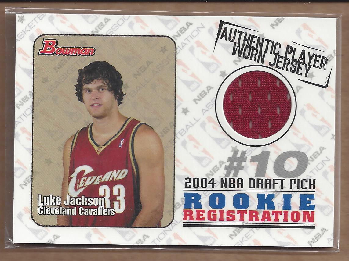 2004-05 Bowman Rookie Registration Relics #LJ Luke Jackson