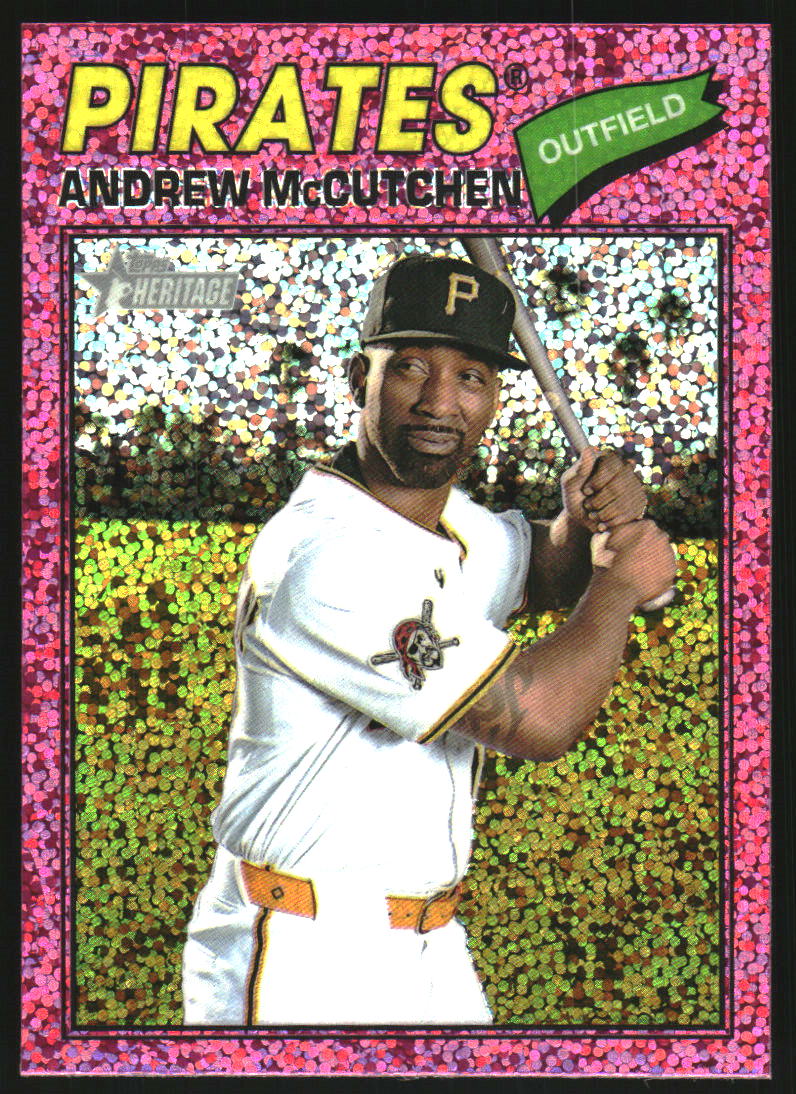 2026 Topps Heritage Chrome Pink Sparkle Refractors #270 Andrew McCutchen