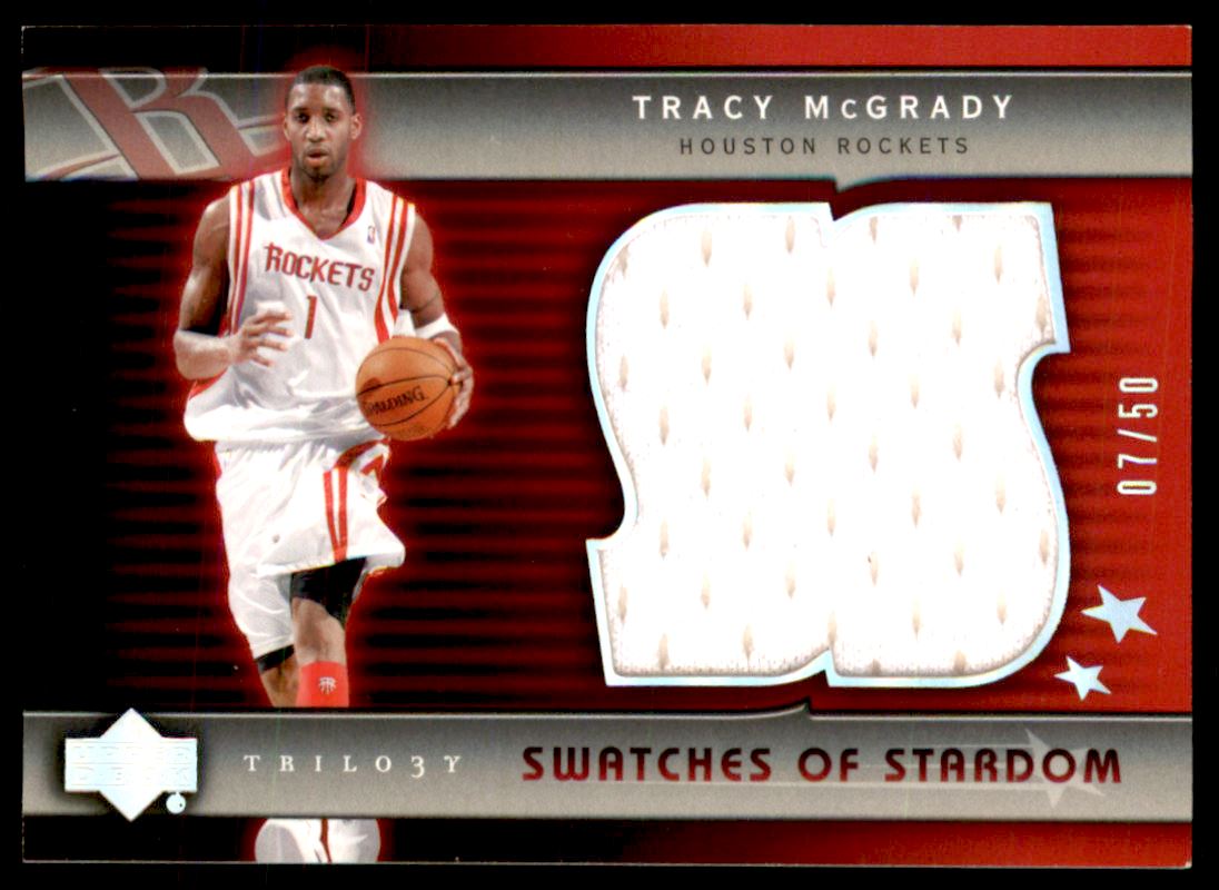 2004-05 Upper Deck Trilogy Swatches of Stardom #TM Tracy McGrady