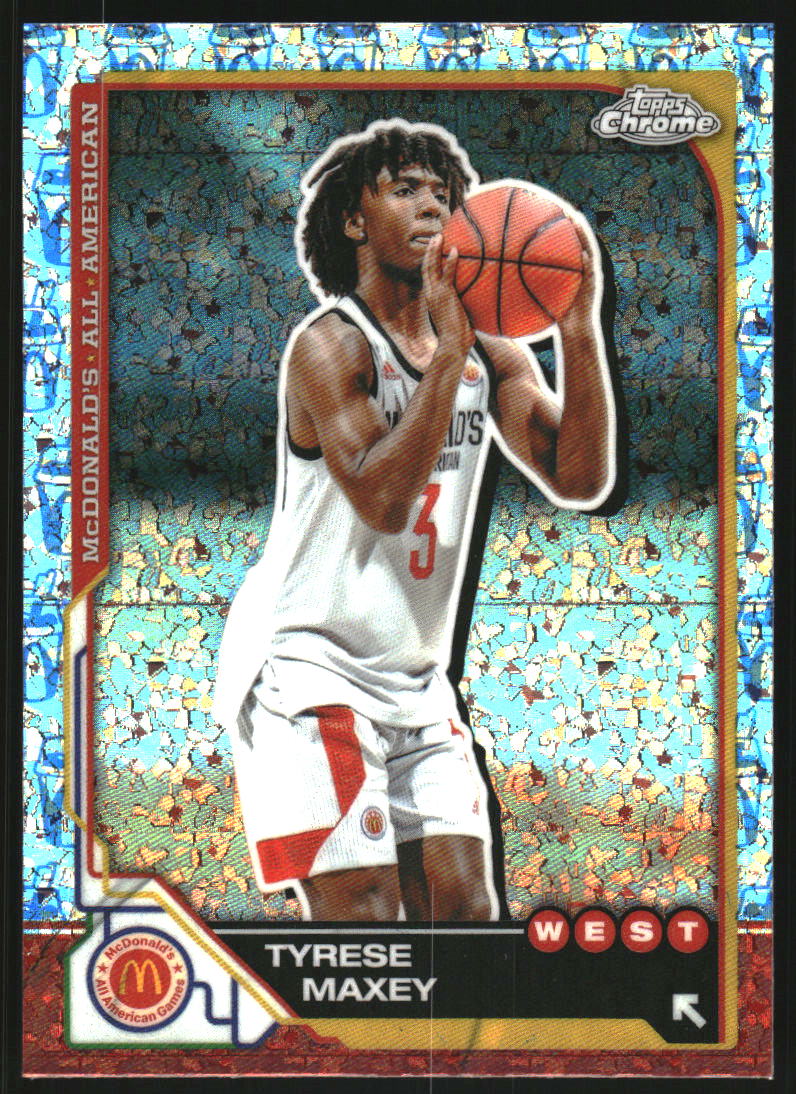 2025 Topps Chrome McDonald's All American McFlurry Refractors #80 Tyrese Maxey