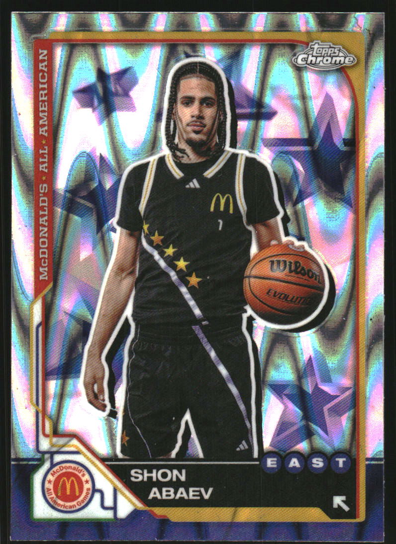 2025 Topps Chrome McDonald's All American RayWave Refractors #1 Shon Abaev