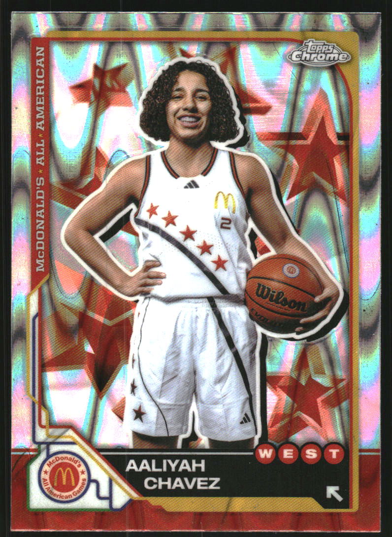 2025 Topps Chrome McDonald's All American RayWave Refractors #28 Aaliyah Chavez