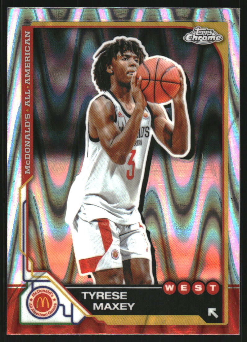 2025 Topps Chrome McDonald's All American RayWave Refractors #80 Tyrese Maxey