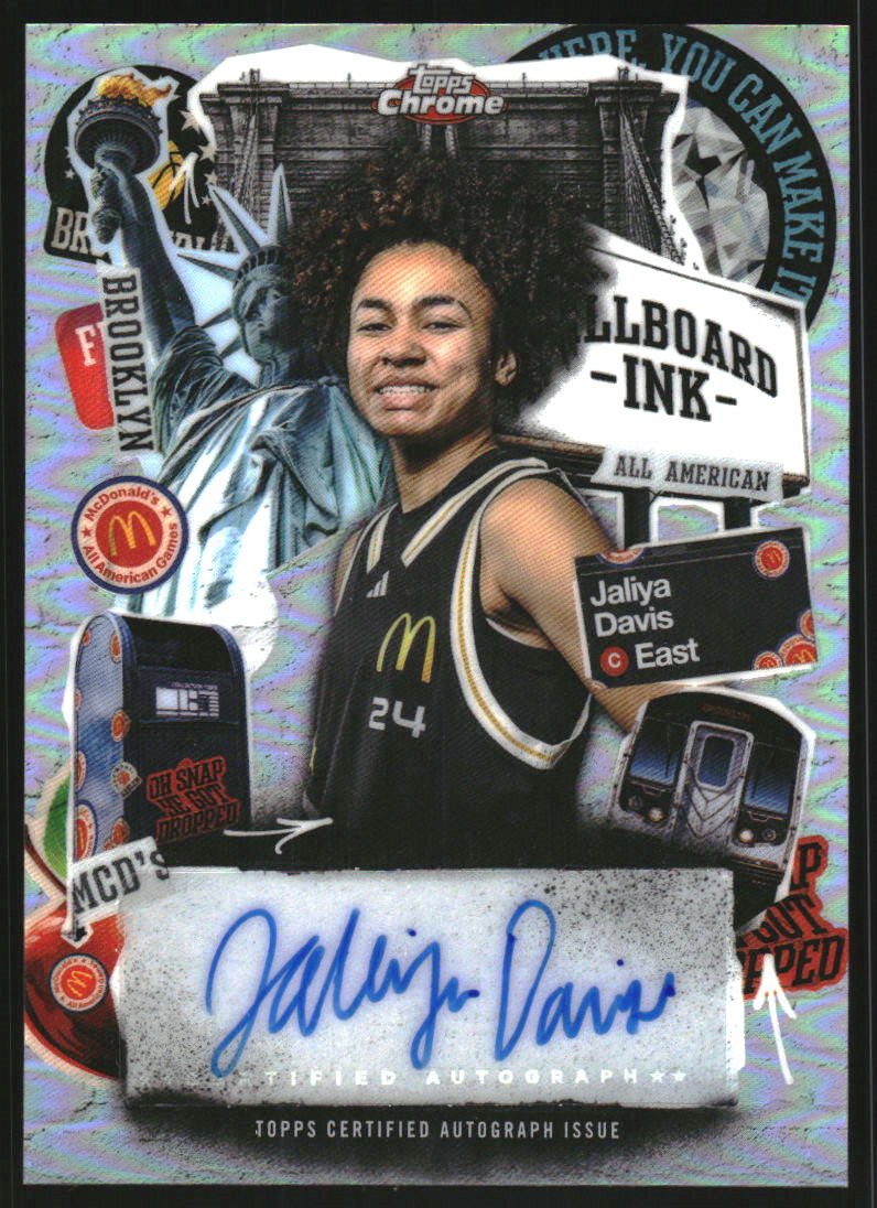 2025 Topps Chrome McDonald's All American Billboard Ink #BIJD Jaliya Davis Auto