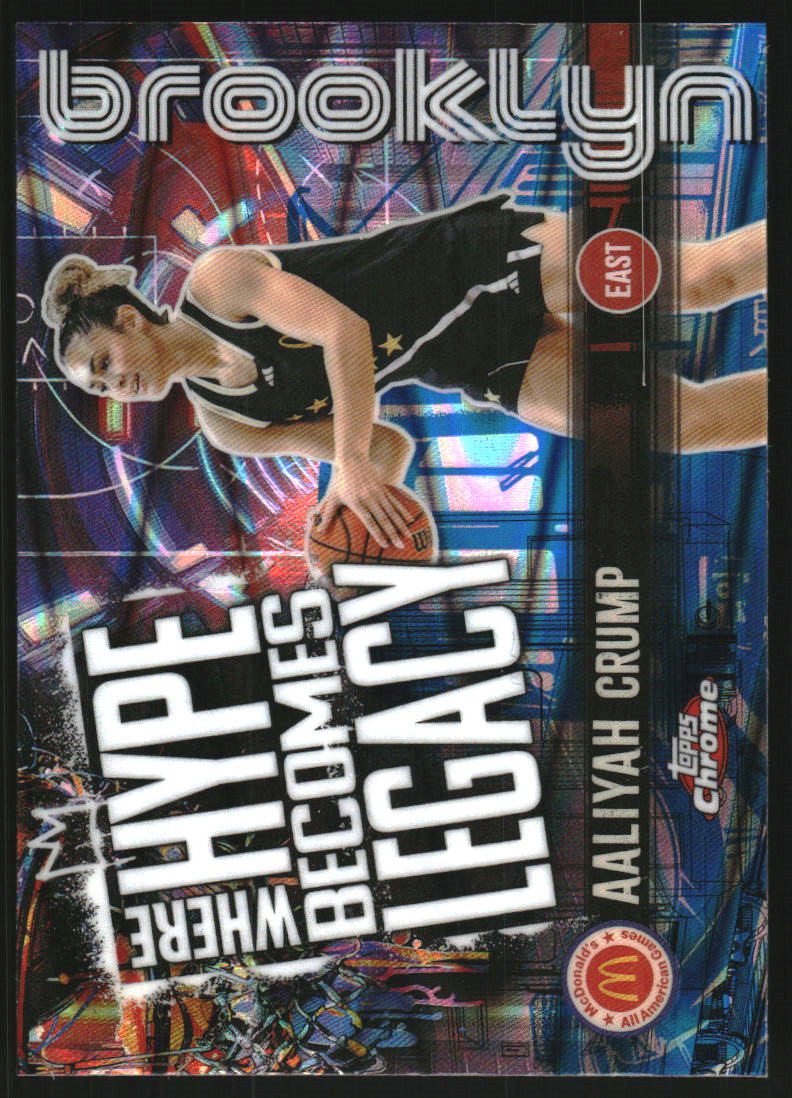 2025 Topps Chrome McDonald's All American Where Hype Becomes Legacy Blue RayWave Refractors #HL10 Aaliyah Crump