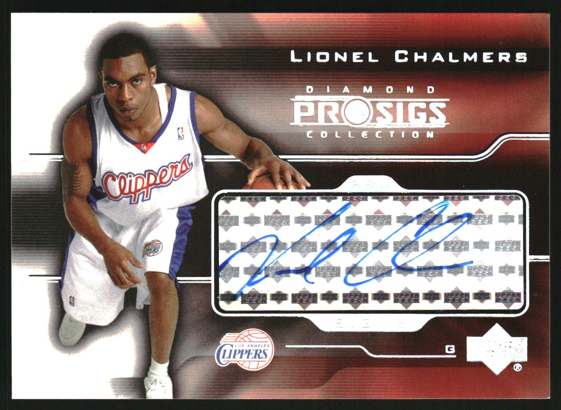 2004-05 Upper Deck Pro Sigs Pro Signs Rookies #LC Lionel Chalmers