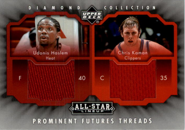 2004-05 Upper Deck All-Star Lineup Prominent Futures Threads #HK Udonis Haslem/Chris Kaman