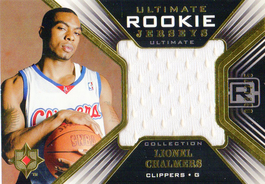 2004-05 Ultimate Collection Rookie Jerseys #LC Lionel Chalmers