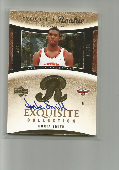 2004-05 Exquisite Collection Rookie Parallel #74 Donta Smith AU/15