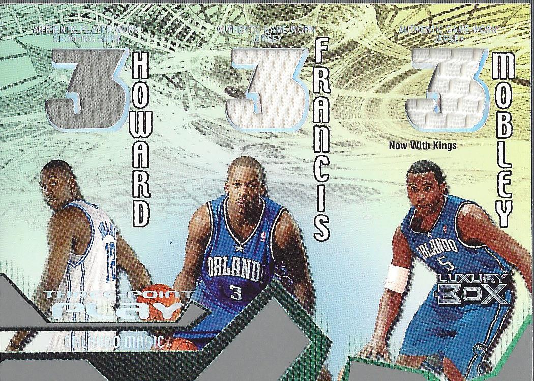 2004-05 Topps Luxury Box Three-Point Play Relics #HFM Dwight Howard/Steve Francis/Cuttino Mobley