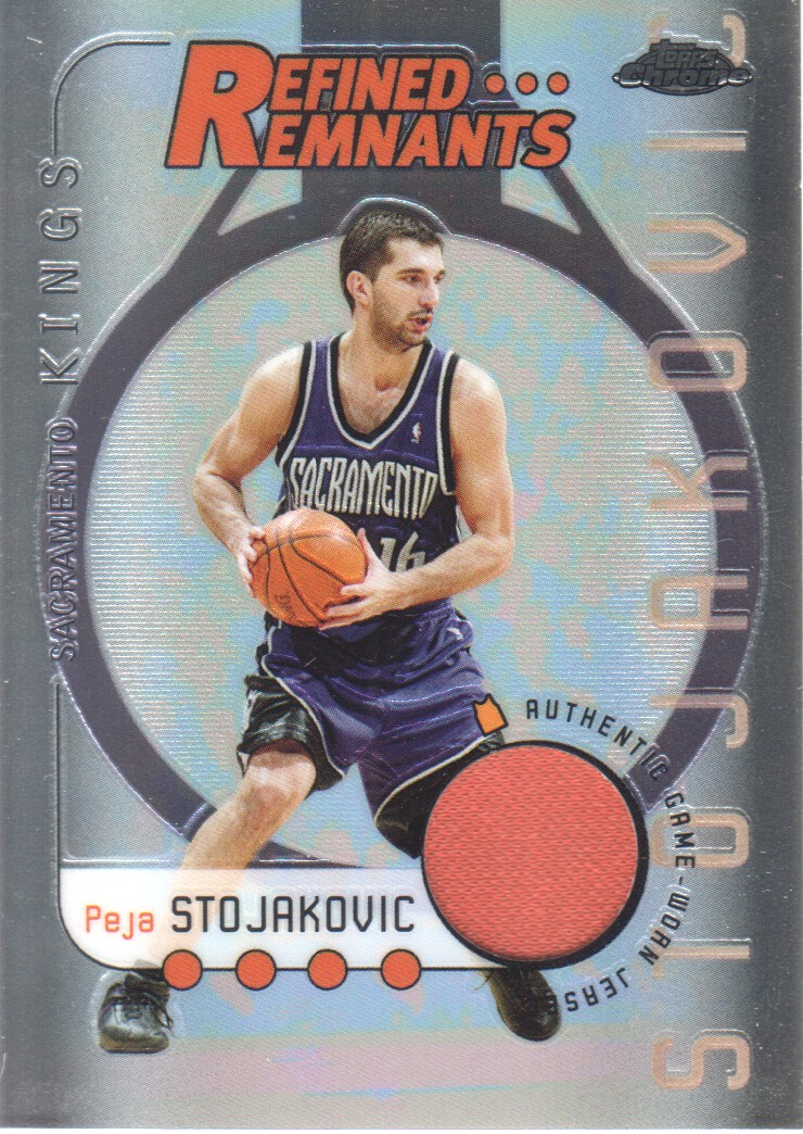 2004-05 Topps Chrome Refined Remnants #PS Peja Stojakovic/1000